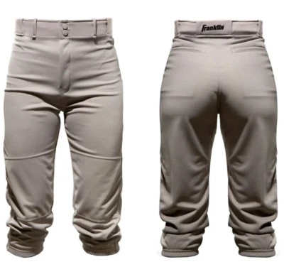 Pantalones de béisbol softbol Franklin Deluxe para jóvenes, grises, grandes Foto 1 de 4
