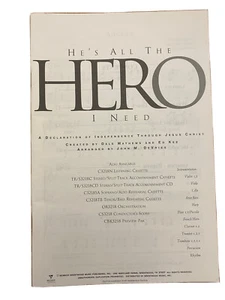 HE'S ALL THE HERO I NEED Choral Book/Songbook~John M. Devries~1996~NEW - Picture 1 of 2
