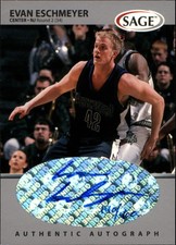 1999 SAGE Autographs Silver #A18 Evan Eschmeyer /400