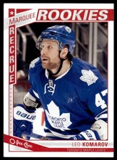 2013-14 O PEE CHEE MARQUEE ROOKIES Leo Komarov Rookie Toronto Maple Leafs R75