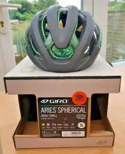Giro Aries Spherical MIPS Helmet, in matte metallic coal/spice green, size small - Picture 1 of 7