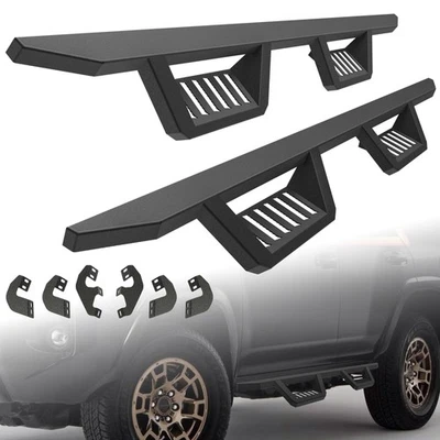 Running Boards Fit for 2010-2024 Toyota 4Runner Side Steps Nerf Bar Rails BLK Foto 1 de 4