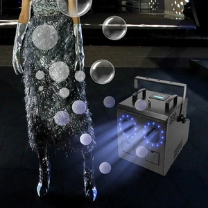 900W 3 in1 Bubble Fog Machine Stage Smoke Bubble Machine RGB LED Light w/ Remote - Picture 1 of 14