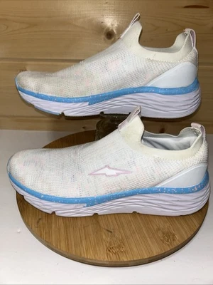 Avia Slip On Canvas Shoes Women's Size 9.5 White Blue Athletic Trainers - Image 1 of 4