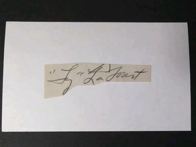 Ty LaForest (d.1947) Signed Autograph Cut Debut 1945 Boston Red Sox Tough Auto - Image 1 of 2