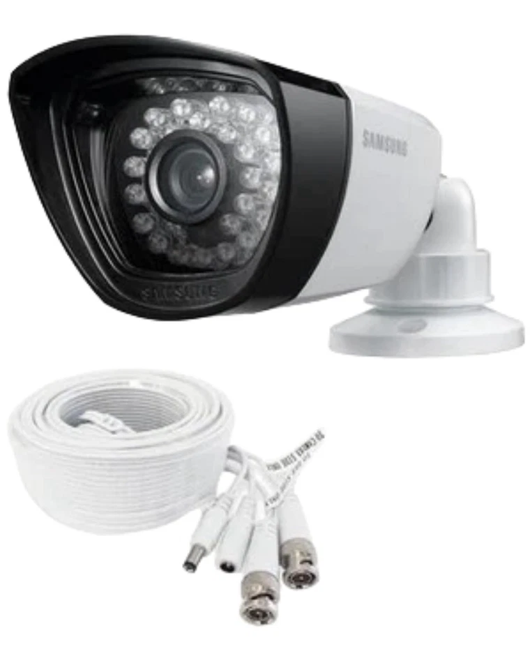 Samsung Security Waterproof Camera IP Smart Camera System SDC-5340BCN White - Image 1 of 4