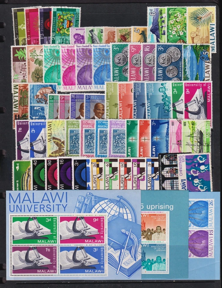 Malawi - 62 sellos, como nuevos y usados - ver escaneo Foto 1 de 1