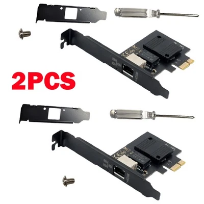 2X 2500Mbps PCIe to RJ45 Intel I226 Ethernet Network Adapter LAN Desktop Card - Image 1 of 4