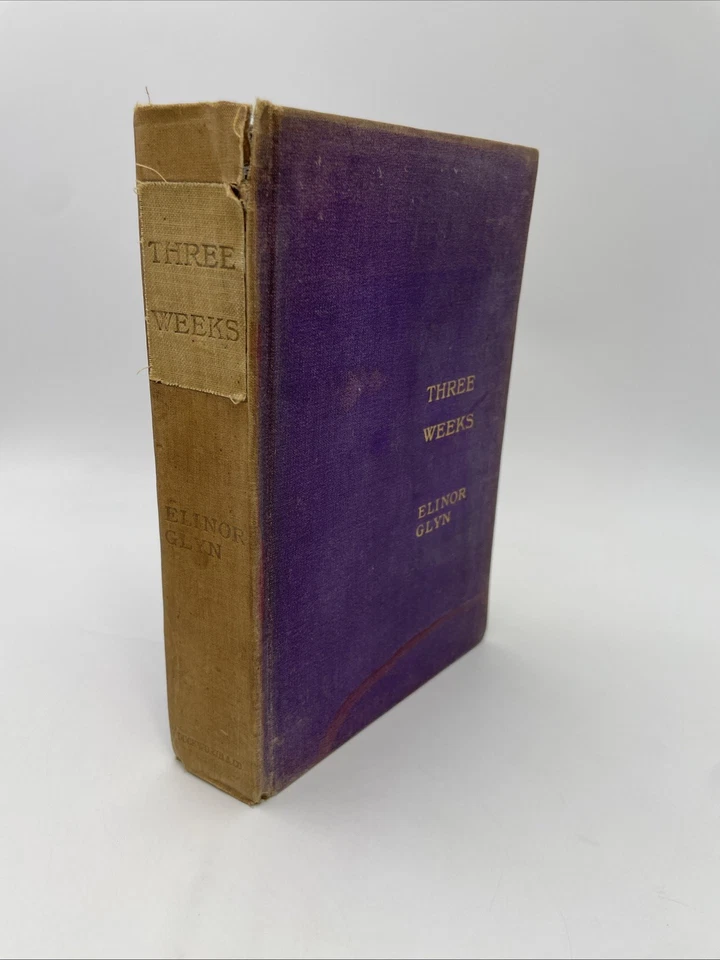 Three Weeks. 1907 (Erotic Romance) Novel By: Elinor Glyn Rare First Edition - Image 1 of 4