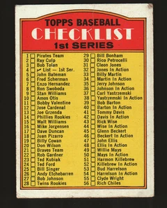 1972 Topps Baseball  #4 - 1st Series Checklist: 1-132  72-002 - Picture 1 of 2