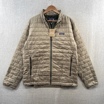 NEW Patagonia Nano Puff Jacket Mens XL Seabird Gray Full Zip Puffer Primaloft - Image 1 of 4