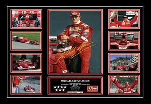 Michael Schumacher Ferrari Formel 1 Signiert Limited Edition Memorabilia Print - Bild 1 von 36