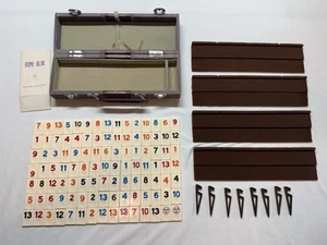 Vintage RumiBlok The Happy Face Game Rummikub Case INCOMPLETE 105 Bricks READ - Picture 1 of 11