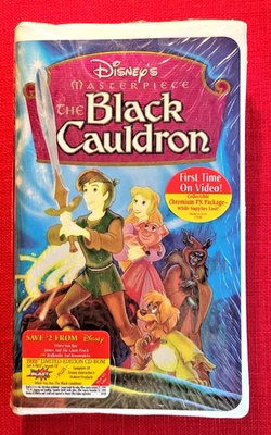 Black Cauldron, 1998 VHS, Version 1 of the 1985 Movie Disney NEW Sealed MINT! Foto 1 de 3