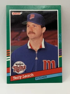 Terry Leach Pitcher Minnesota Twins Donruss 1991 Card #715 - Picture 1 of 2