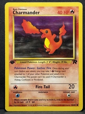 Pokémon Charmander 1ª Edición 50/82 MP Foto 1 de 4