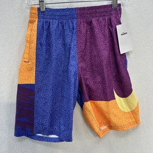 NIKE Swim Boys Swim Trunks Large Lined NWT Colorful - Picture 1 of 11