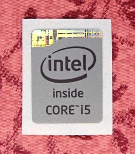 Intel Core i5 Inside Gray Silver Sticker 12 x 16mm 2013 Haswell Badge For Laptop - Picture 1 of 1