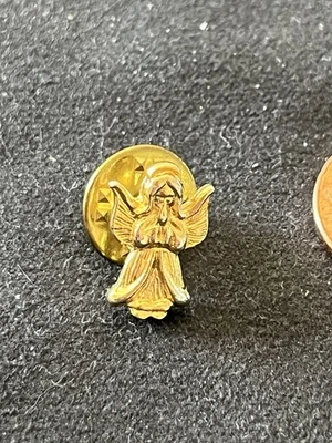 gold-tone praying angel lapel pin - Image 1 of 3