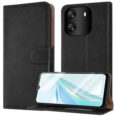 PIXFAB Für Oscal Flat 1C Hülle Rfid Leder Klappetui Ständer Stoßfest Hülle Telefon