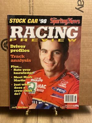 Vintage 1998 The Sporting News Stock Car Racing Jeff Gordon Cover Foto 1 de 2