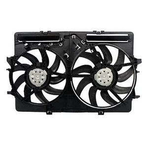 AU3115113 For Audi A5 Q3 A6 A4 Q5 2.0L L4/3.0L 3.2L V6 Dual Radiator Cooling Fan - Picture 1 of 15