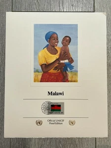 Malawi Flag Stamps Official UNICEF Proof Edition of First Day of Issue, '83 - Picture 1 of 2