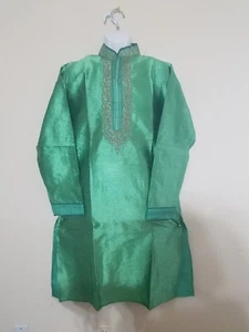 "ROPA ÉTNICA INDIA/PAQUISTANÍ KURTA Pijama Talla 34""", Pecho 40""" - Imagen 1 de 4