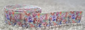 GROSGRAIN RIBBON 1" Winnie the Pooh Ribbon for Bows, Crafts, by the yard - Picture 1 of 1