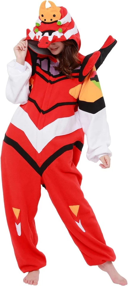 SAZAC Evangelion Kigurumi Vellón Disfraz Juegos con disfraces Halloween Talla Única Adulto Japón Foto 1 de 1
