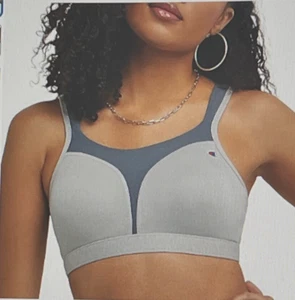 325 Champion 38DDD Heather Gray Spot Comfort Max Support Sports Bra #1602 - Picture 1 of 7