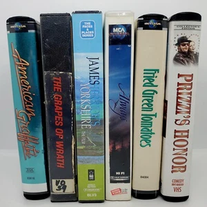 Vintage LOT of 6 Movies VHS American Graffiti Grapes Wrath Fried Green Tomatoes! - Picture 1 of 24