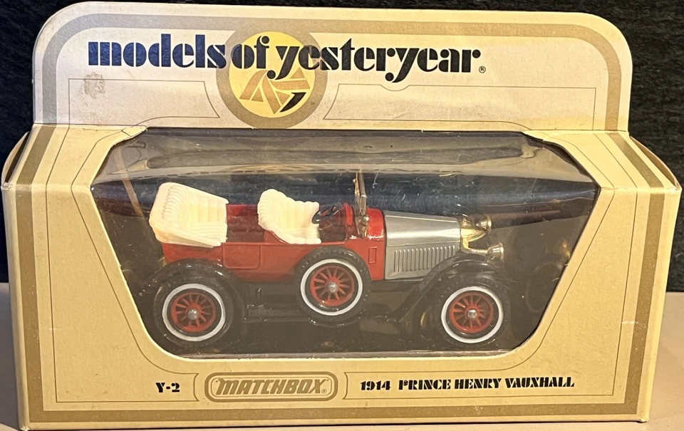 Matchbox Lesney Models of Yesteryear 1914 Prince Henry Vauxhall Die Cast Car Box - Image 1 of 2