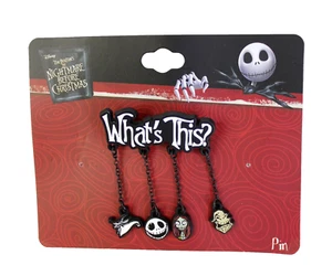 The Nightmare Before Christmas What's This Zero Jack Sally Dangle Enamel Pin - Picture 1 of 4
