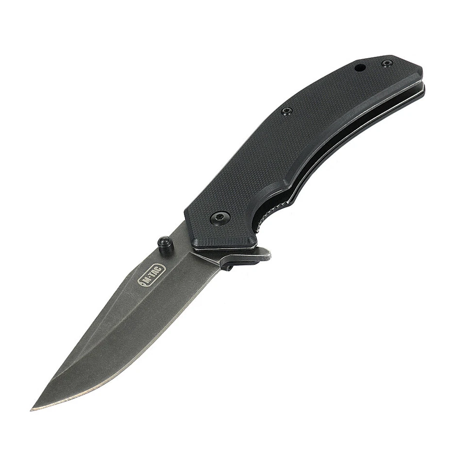 Cuchillo Plegable Táctico M-Tac Tipo 8 5Cr15MoV Acero | Punta de Clip, Mango G10, EDC Foto 1 de 4