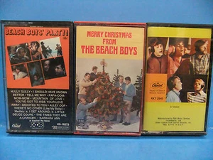 The Beach Boys VINTAGE Cassette LOT Party! Merry Christmas, Best Of Brian Wilson - Picture 1 of 4