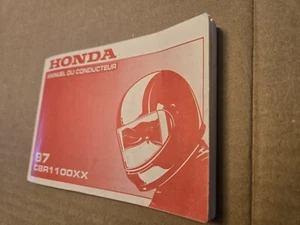 honda cbr1100xx manuel du conducteur, owner's manual 1997 original oem - Picture 1 of 6