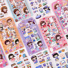 4 Sheets Cartoon Girl Sticker Storage Box Decorative Sticker Non-repeti.cf