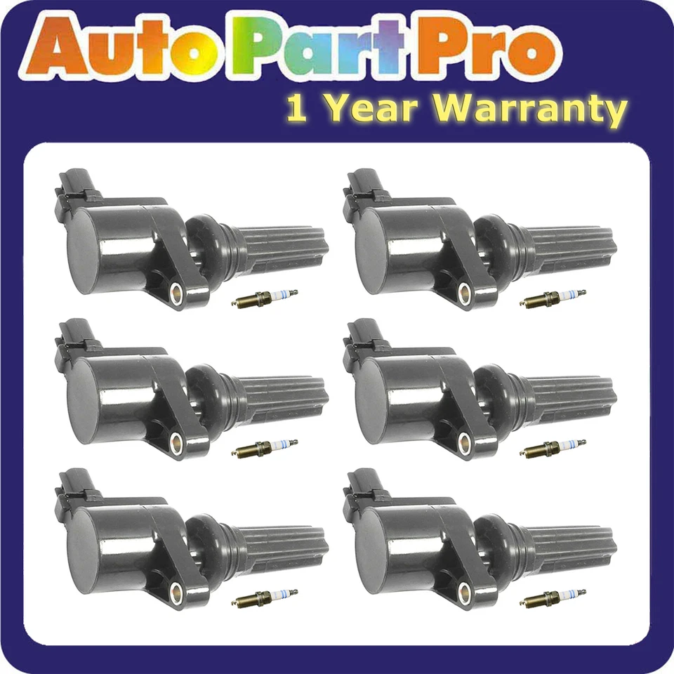 For Lincoln LS 3.0L 00-02 FD496 Ignition Coil & Bosch Double Iridium Spark Plug - Image 1 of 4