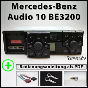 Original Mercedes Audio 10 BE3200 Becker Radio A2088200386 CC Kassettenradio Set - Bild 1 von 14