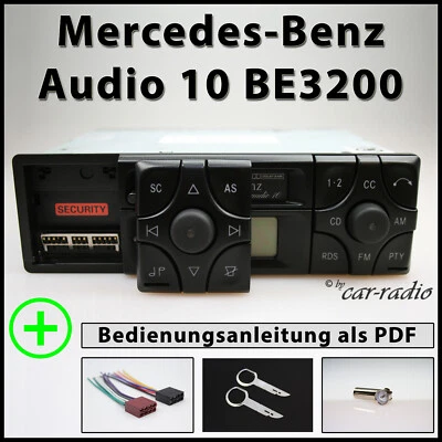 Original Mercedes Audio 10 BE3200 Becker Radio A2088200386 CC Kassettenradio Set - Bild 1 von 4
