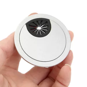 50mm Computer Desk Table Grommet Cable Tidy Port Surface Outlet Wire Hole Cover - Picture 1 of 6