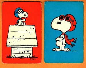 2 tarjetas intercambiables Red Baron (Peanuts-Snoopy) - Imagen 1 de 1
