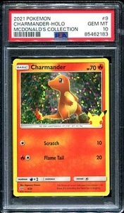 Charmander 9/25 PSA 10 Pokemon Mcdonalds 25th Anniversary English Holo - Picture 1 of 2