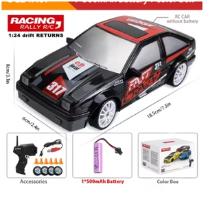 2.4G Drift Rc Car, 4WD RC Drift Car Toy telecomando modello AE86 INITIAL D - Foto 1 di 2