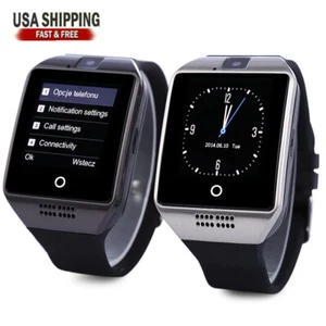 Bluetooth Wrist Smart Watch with SIM Card Slot for Android Phones Men Women Teen - Picture 1 of 27