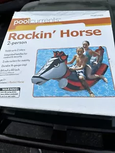 NUOVO Poolmaster Rockin' Horse Piscina Galleggiante Giocattolo, Grande, Multicolore - Foto 1 di 1