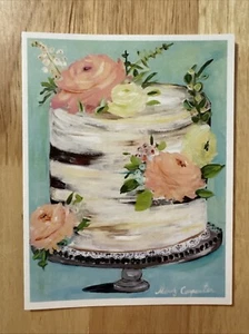 Ausgefallene Blumenkuchen Grußkarte (5 Karten) - Bild 1 von 2