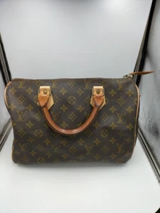 LOUIS VUITTON M41526 Monogram Speedy 30 Hand Bag Used LV Auth - Imagen 1 de 19