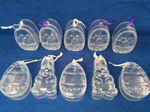 Contenedor de caramelos transparente de plástico duro de Pascua de colección huevo conejo adornos 10 - Imagen 1 de 11